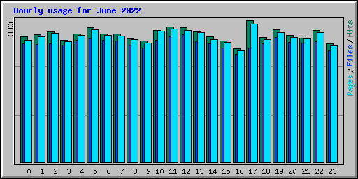 Hourly usage for June 2022