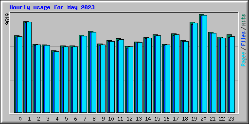 Hourly usage for May 2023