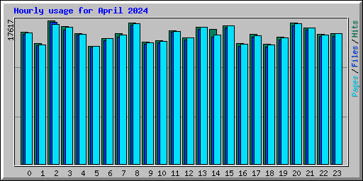 Hourly usage for April 2024